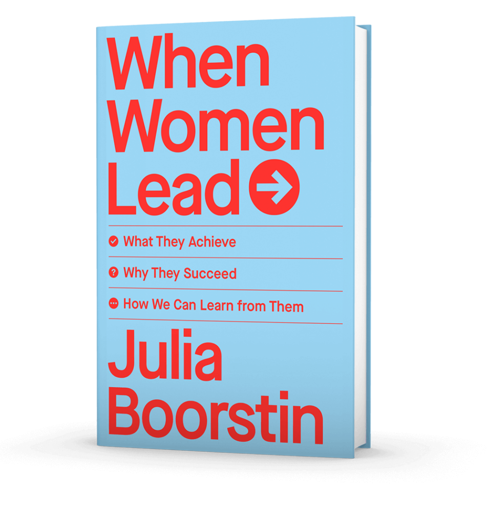 A book cover for When Women Lead by Julia Boorstin